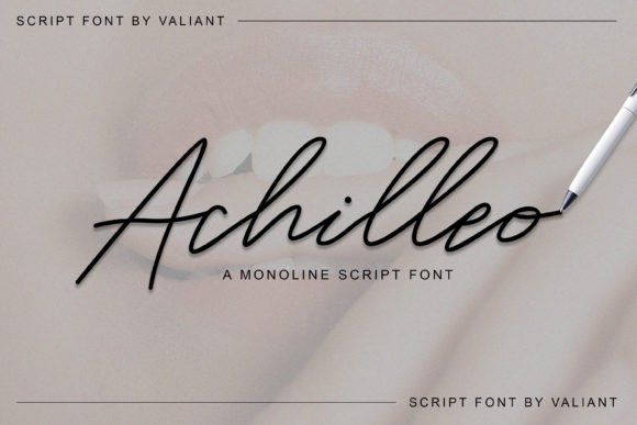 Achilleo Font: Adding Signature Elegance to Brand Identity