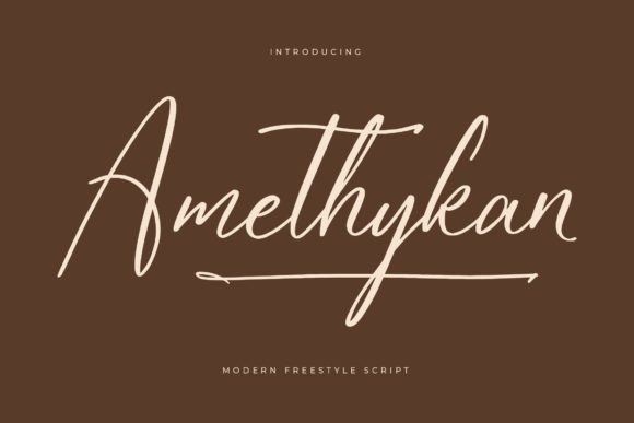 Amethykan Font: Elevating Campaign Visuals with Elegant Script