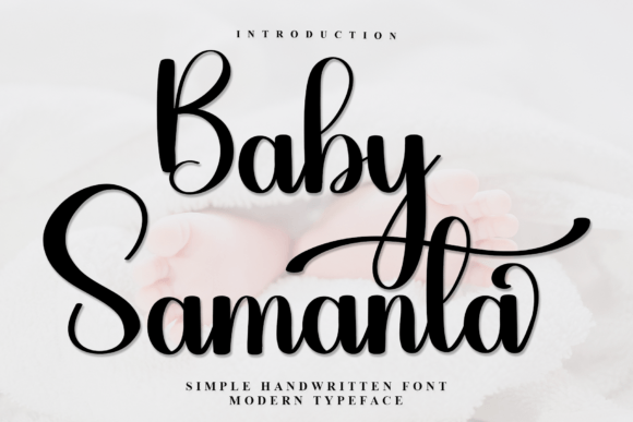 Baby Samanta Font: Elegant Script for Handmade Crafts