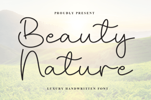 Beauty Nature Font: Adding Warmth to Campaign Visuals