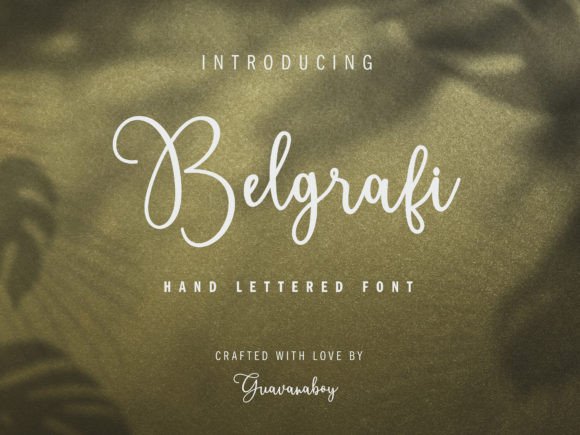 Belgrafi Font: Elevating Brand Identity with Elegant Script