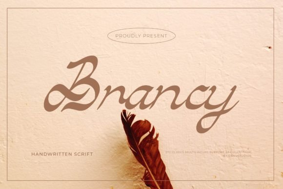 Brancy Font: Elegant Script for Handmade Products