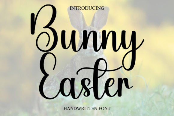 Bunny Easter Font: Elevating Handmade Labels & Cards
