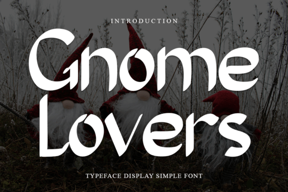 Gnome Lovers Font: Elegant Script for Handmade Crafts