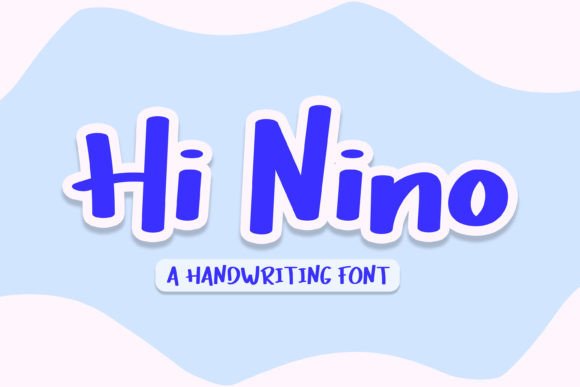 Hi Nino Font: Cheerful Handwritten Style for Crafts