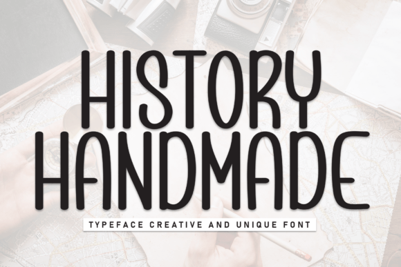 History Handmade Font for Editorial Design