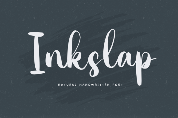 Inkslap Font: Organic Handwritten Script for Makers