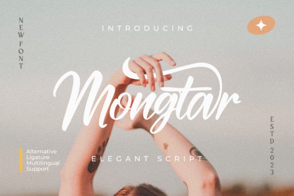 Mongtar Font: Elevating Campaign Visuals with Elegant Script