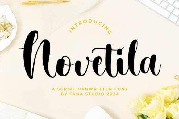 Novetila Font Review: A Script Typeface for Organic Branding