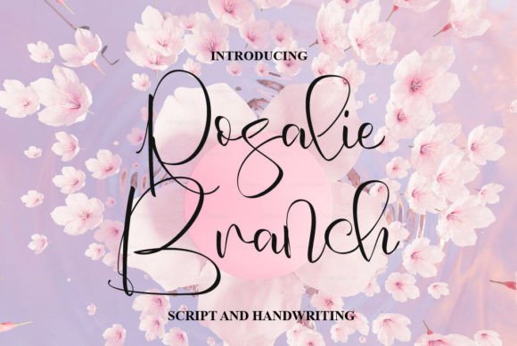 Rosalie Branch Font: Handwritten Charm for Makers
