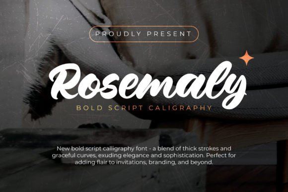 Rosemaly Font: Elegant Script for Editorial Design