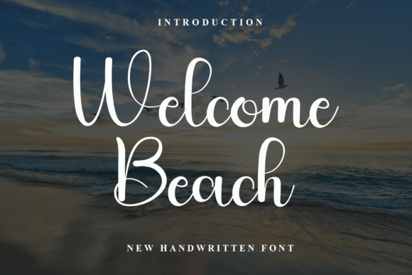 Welcome Beach Font: Elegant Script for Makers